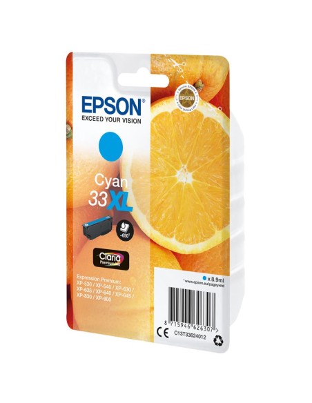 TINTA EPSON C13T33624012 CYAN XL 33XL