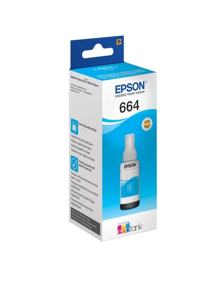 TINTA EPSON L355/L555 BOTE CYAN 664 ECOTANK BOTTLE (70ML)