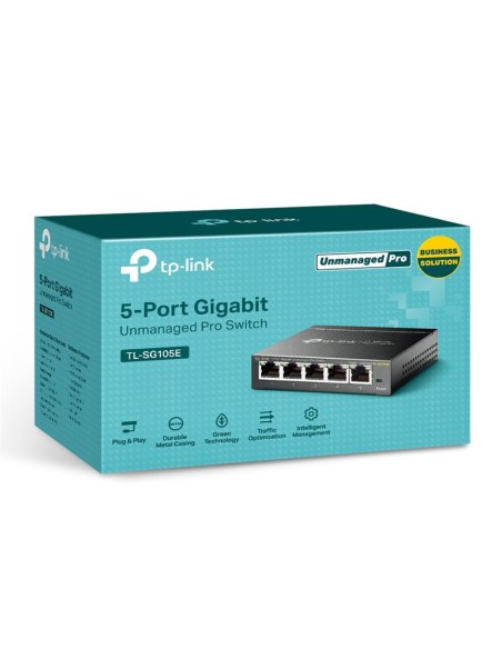 SWITCH TP-LINK TL-SG105E GIGABIT 5 PUERTOS EASY SMART SEMIGESTIONABLE