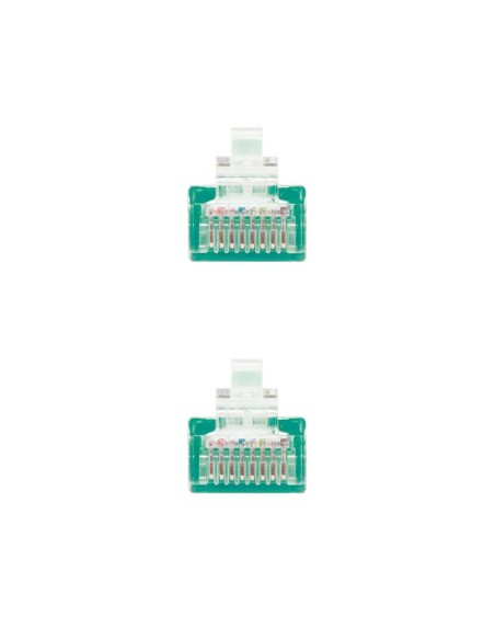 CABLE DE RED CAT.6 UTP 0.5M NANOCABLE GREEN