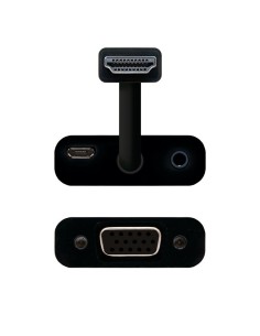 CABLE CONVERSOR HDMI A M-SVGA 10CM BLACK + 1M 2