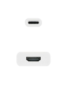 CABLE CONVERSOR NANOCABLE THUNDERBOLT USB-C C A HDMI 15CM WHITE 2