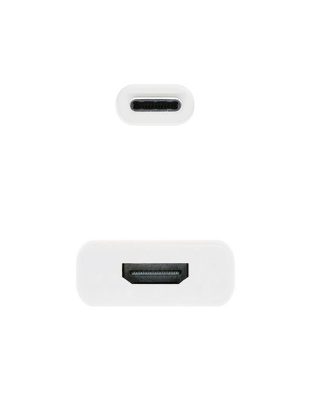 CABLE CONVERSOR NANOCABLE THUNDERBOLT USB-C C A HDMI 15CM WHITE