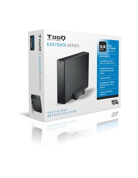 CAJA EXTERNA TOOQ HDD 3.5 USB 3.0 BLACK