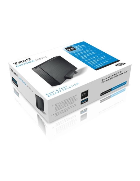 CAJA EXTERNA TOOQ HDD 3.5 USB 3.0 BLACK