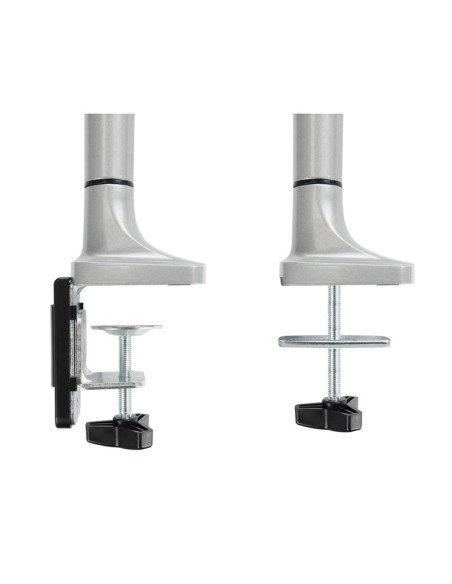 SOPORTE DE MESA TV MONITOR TOOQ GIRATORIO INCLINABLE 13-32 1 BRAZO SILVER