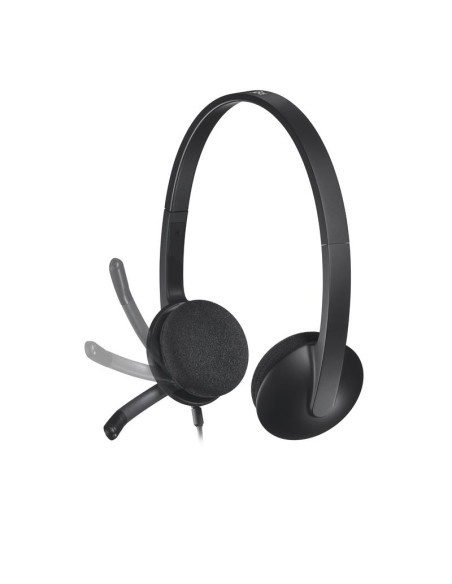 AURICULARES+ MICROFONO LOGITECH H340 USB BLACK