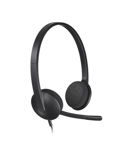 AURICULARES+ MICROFONO LOGITECH H340 USB BLACK