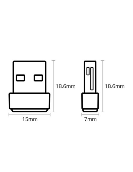 WIRELESS ADAPTADOR USB TP-LINK ARCHER T2U NANO 600MBPS