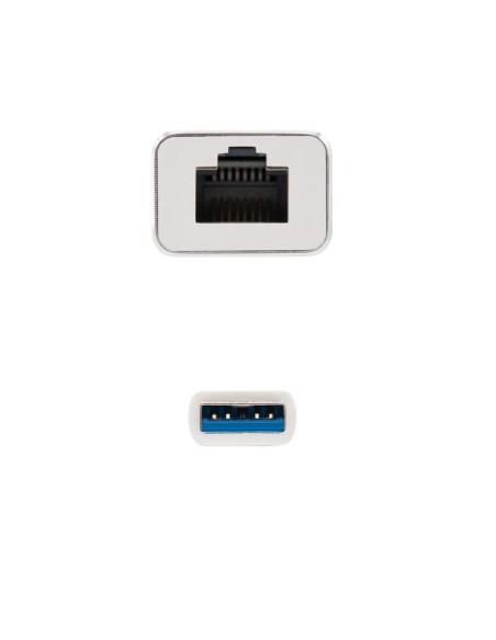 ADAPTADOR NANOCABLE USB 3.0 ETHERNET RJ45 GIGABIT 15CM SILVER