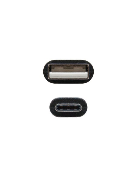 CABLE USB 3A TIPO USB-CM-AM NEGRO 2M NANOCABLE