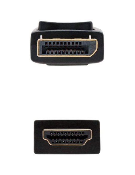 CABLE CONVERSOR NANOCABLE DISPLAYPORT A HDMI 2M DP/HDMI BLACK