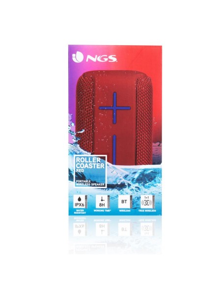 ALTAVOCES NGS ROLLERCOASTER BLUETOOTH RED USB + MICRO SD