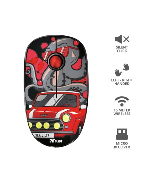 RATON TRUST SKETCH SILENT CLICK WIRELESS RED