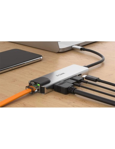 DOCK HUB USB D-LINK 5 EN 1 DUB-M520 USB-C