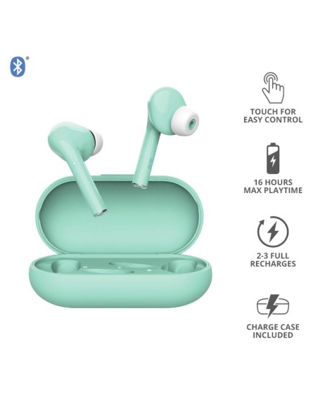 AURICULARES TRUST NIKA TOUCH EARPHONES BLUETOOTH WIRELESS TURQUOISE