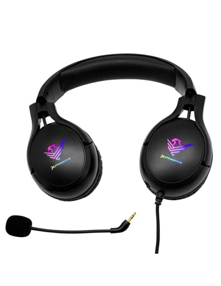 AURICULARES + MICROFONO PHOENIX GAMING X SPECTRUM RGB USB BLACK
