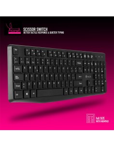TECLADO + RATON NGS ALLURE WIRELESS BLACK 2