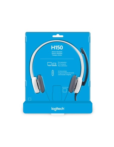 AURICULARES + MICROFONO LOGITECH H150 WHITE