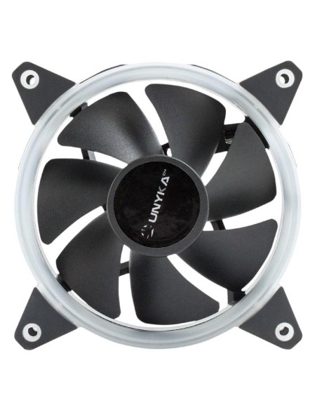 VENTILADOR 12CM UNYKACH CANDY 20 ADICIONAL CHASIS GREEN RING LED