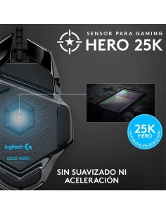RATON LOGITECH G502 HERO OPTICO USB GAMING BLACK 2