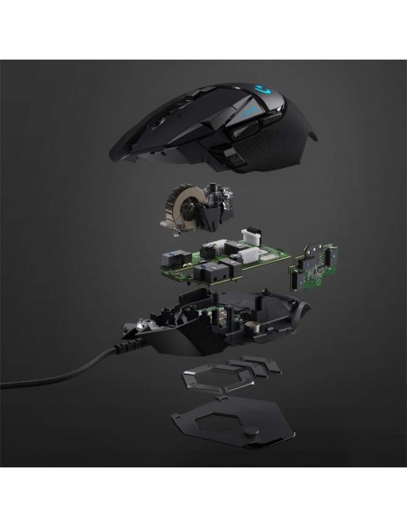 RATON LOGITECH G502 HERO OPTICO USB GAMING BLACK