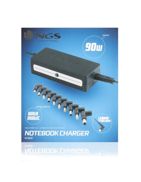 CARGADOR PORTATIL NGS 90W AUTOMATICO + 9 CONECTORES