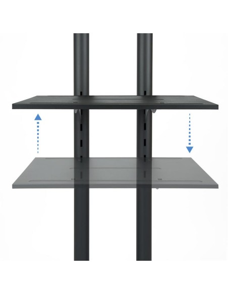 SOPORTE TV MONITOR TOOQ SUELO 37 - 70 50KG BLACK