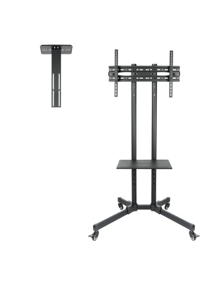 SOPORTE TV MONITOR TOOQ SUELO 37 - 70 50KG BLACK
