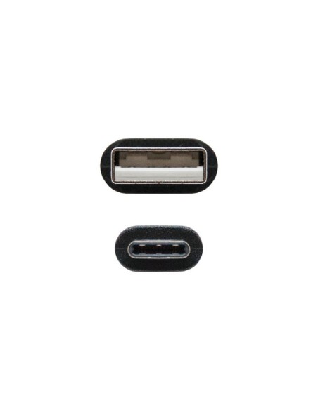 CABLE USB 3A TIPO USB-CM-AM NEGRO 1M NANOCABLE