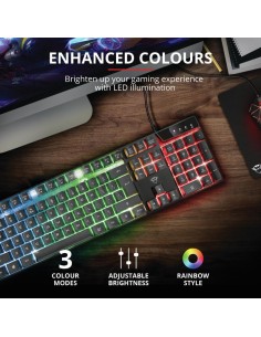 TECLADO TRUST GAMING GXT 835 USB RGB 2