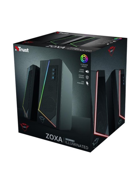 ALTAVOCES TRUST GAMING GTX 609 ZOXA RGB 2.0 SPEAKERSET