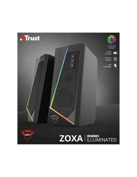 ALTAVOCES TRUST GAMING GTX 609 ZOXA RGB 2.0 SPEAKERSET