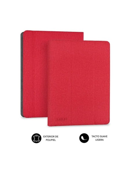 FUNDA RIGIDA SUBBLIM FREECAM PARA TABLETS 10.1 RED