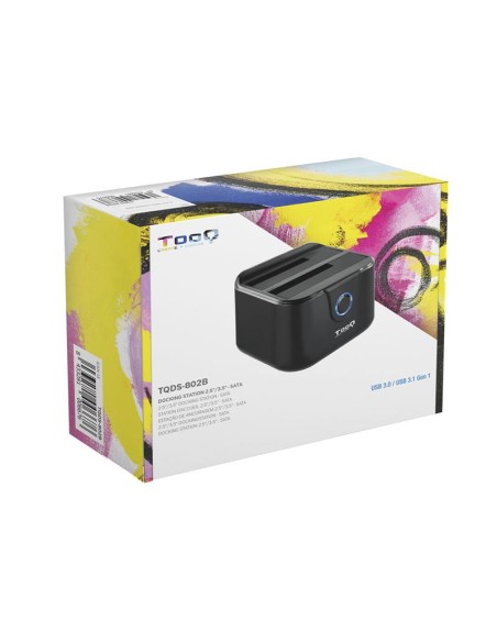 DOCK HDD TOOQ 3.5/2.5 SATA CLONE OTB USB 3.0 BLACK