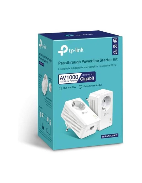 POWERLINE TP-LINK TL-PA7017PKIT ETHERNET 2UDS + ENCHUFE