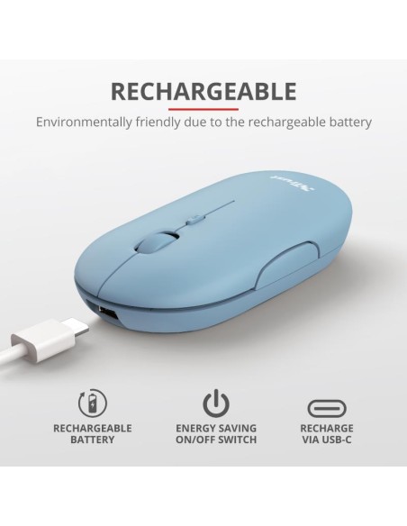 RATON TRUST PUCK RECARGABLE WIRELESS BLUETOOTH BLUE