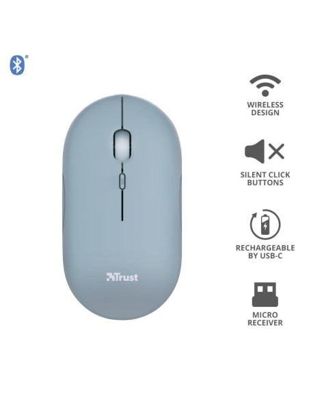 RATON TRUST PUCK RECARGABLE WIRELESS BLUETOOTH BLUE