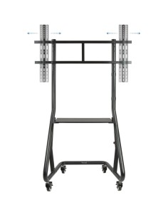 SOPORTE TV MONITOR TOOQ SUELO CON RUEDAS 60 - 105 150KG BLACK 2