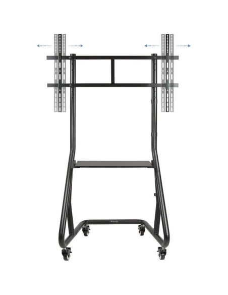 SOPORTE TV MONITOR TOOQ SUELO CON RUEDAS 60 - 105 150KG BLACK
