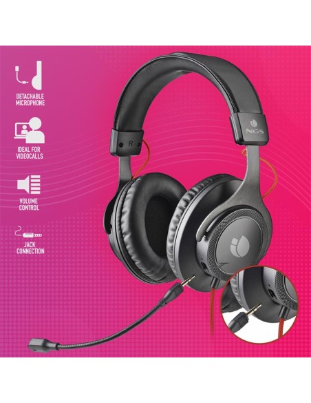 AURICULARES + MICROFONO DUAL NGS HEADPHONE CROSS TRAIL