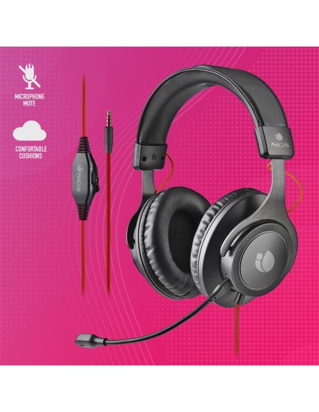 AURICULARES + MICROFONO DUAL NGS HEADPHONE CROSS TRAIL