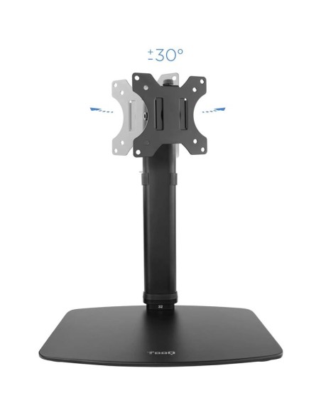 SOPORTE DE MESA TV MONITOR TOOQ REG.ALTURA GIR. INCL. 17-27 BLACK