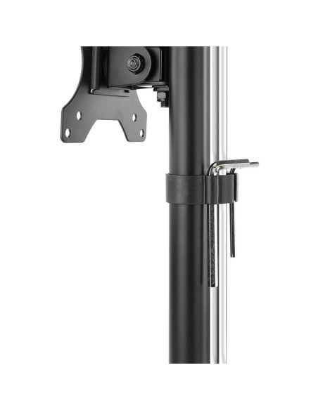 SOPORTE DE MESA TV MONITOR TOOQ REG.ALTURA GIR. INCL. 17-27 BLACK