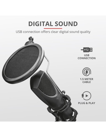 MICROFONO TRUST GXT 232 MANTIS STREAMING USB