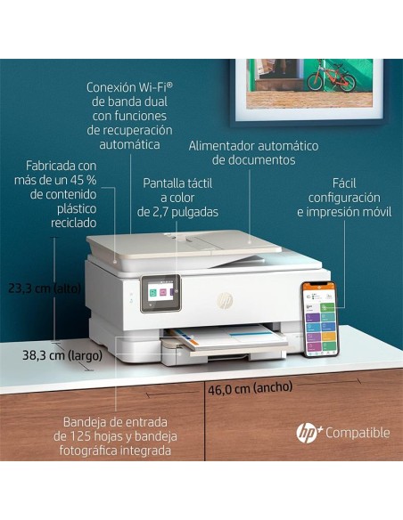 IMPRESORA HP DESKJET MULTIFUNCION ENVY 7920E COLOR WIFI WHITE