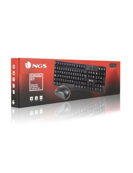 TECLADO + RATON NGS EUPHORIA WIRELESS BLACK
