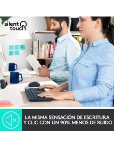 TECLADO + RATON LOGITECH MK295 WIRELESS SILENT GRAFITO 2