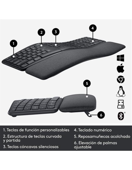 TECLADO LOGITECH ERGO K860 WIRELESS