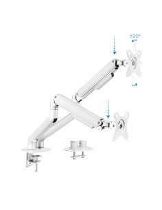 SOPORTE DE MESA TV/MONITOR TOOQ 17-32 2 BRAZOS WHITE 2